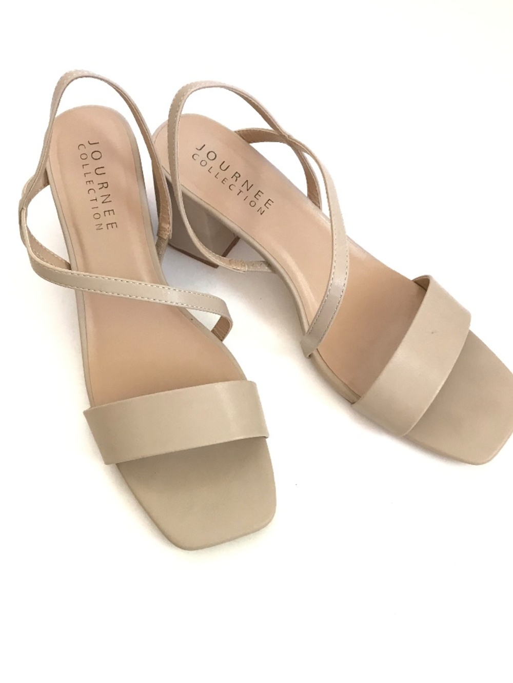 JOURNEE COLLECTION Strappy Heeled Sandals Tan Women’s Size 12